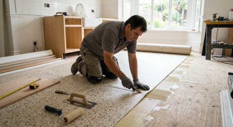Linoleum Floor Installation in Exeter, RI