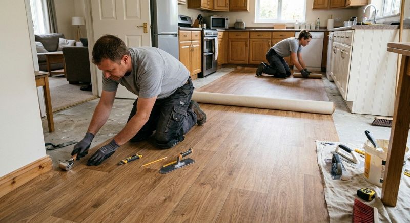 Linoleum Flooring Replacement in Norwich, CT